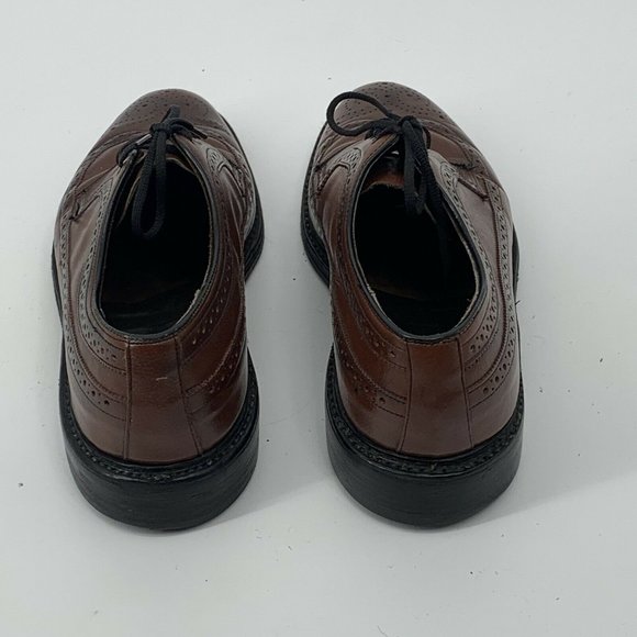 Sears VTG Long Wing Tip Dark Brown Dress Oxfords 7 - Picture 7 of 10
